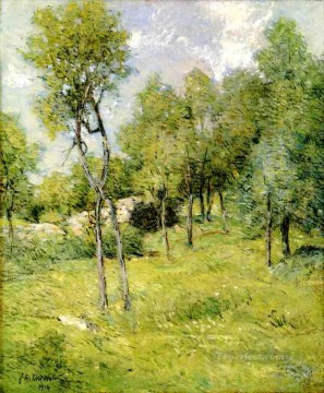 地味なシーン Painting - 真夏の風景印象派ジュリアン・オールデン・ウィアー